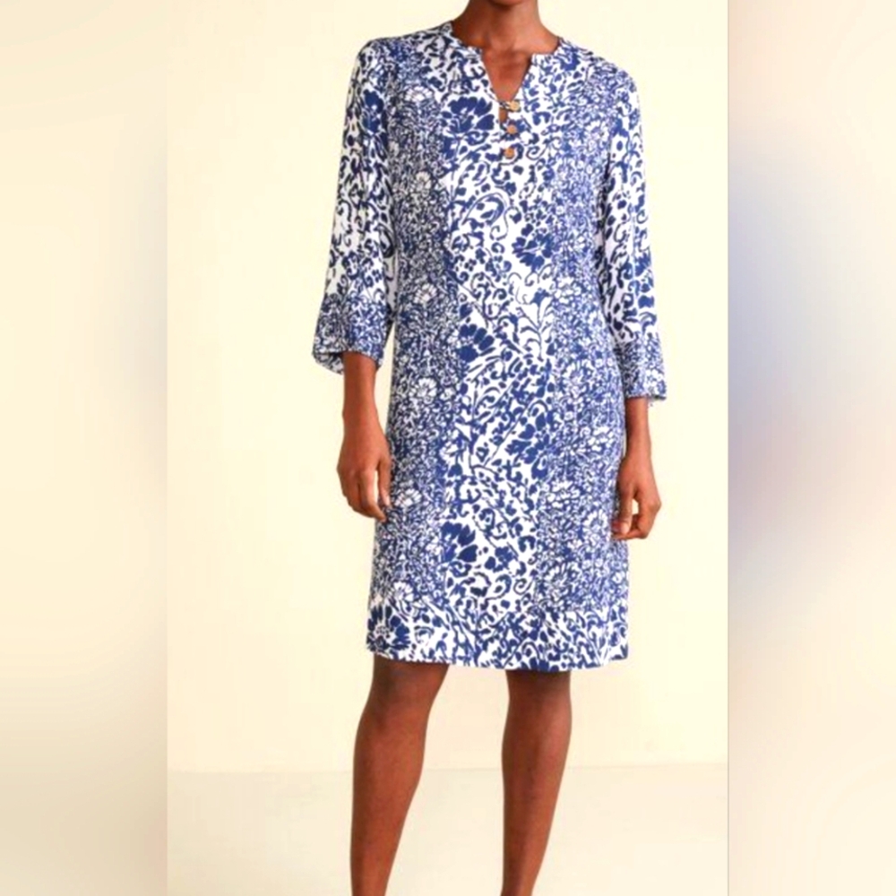 Soft Surroundings RAVEN Knee Length Dress Size M